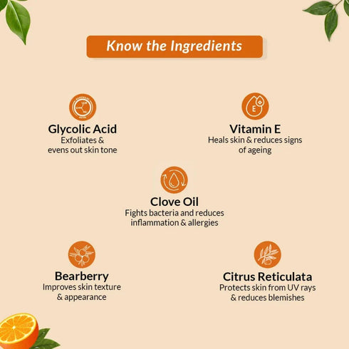 Fixderma Skincare Orange Face Wash For Oily And Glowing Skin For Women And Men